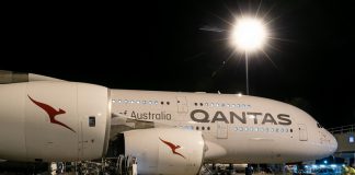 Qantas A380 darwin london