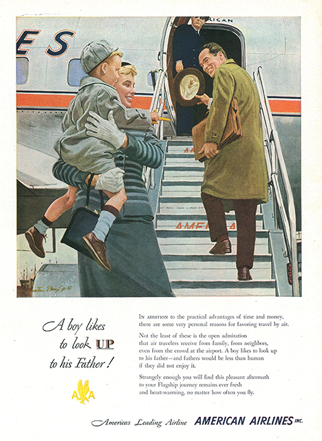 Travel advert for American Airlines 