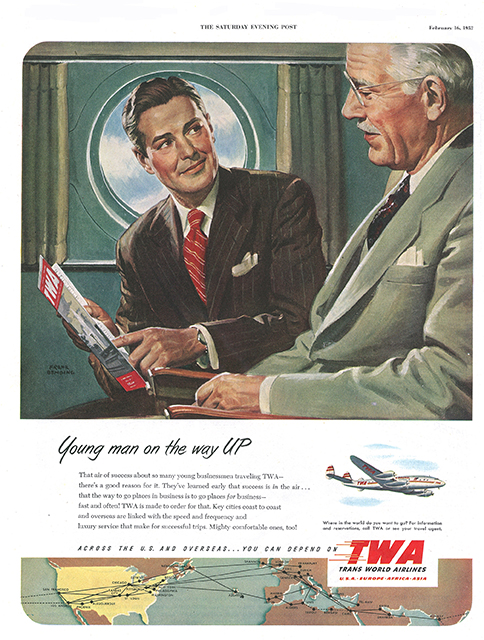 TWA air travel advert 