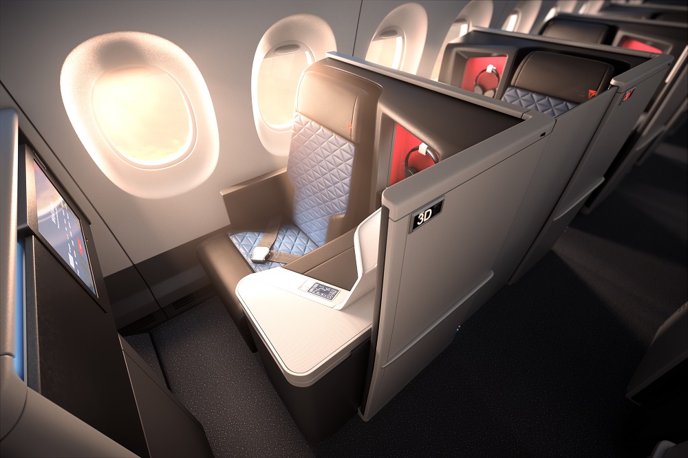 Delta One A350 business class 