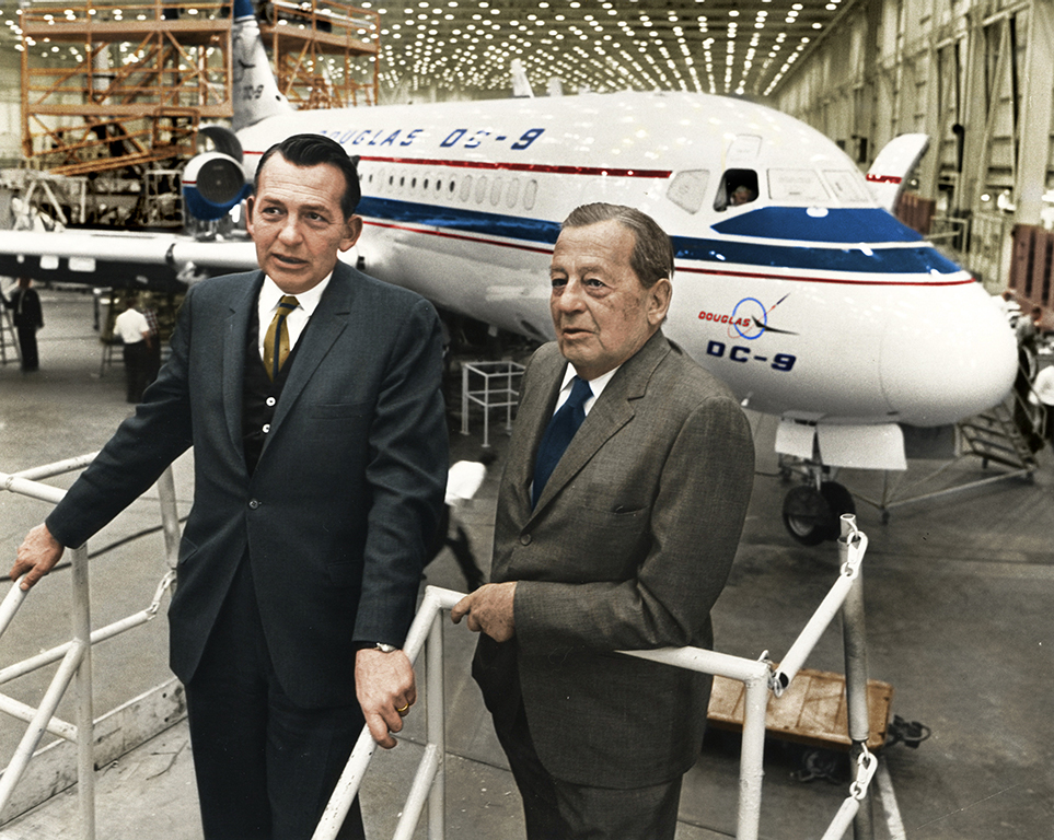 Color images bring Donlad Douglas the aerospace giant to life