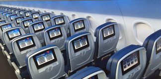 Delta A320 recline halved