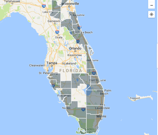 florida airports closed and power cuts are widespread as shown on this map 