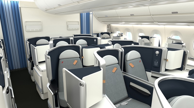 Air france A350 business seat inherited