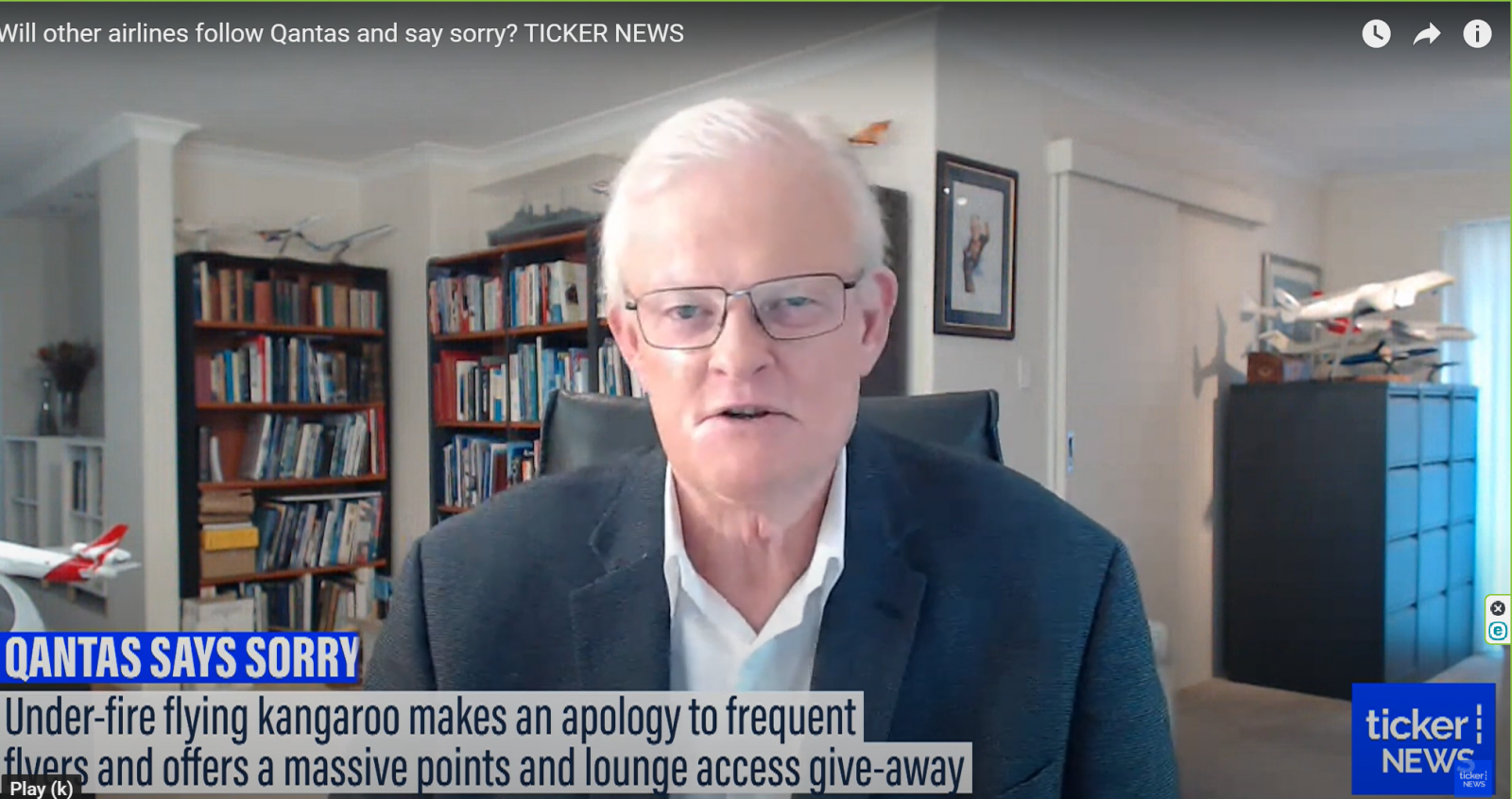 Geoffrey Thomas qantas apology