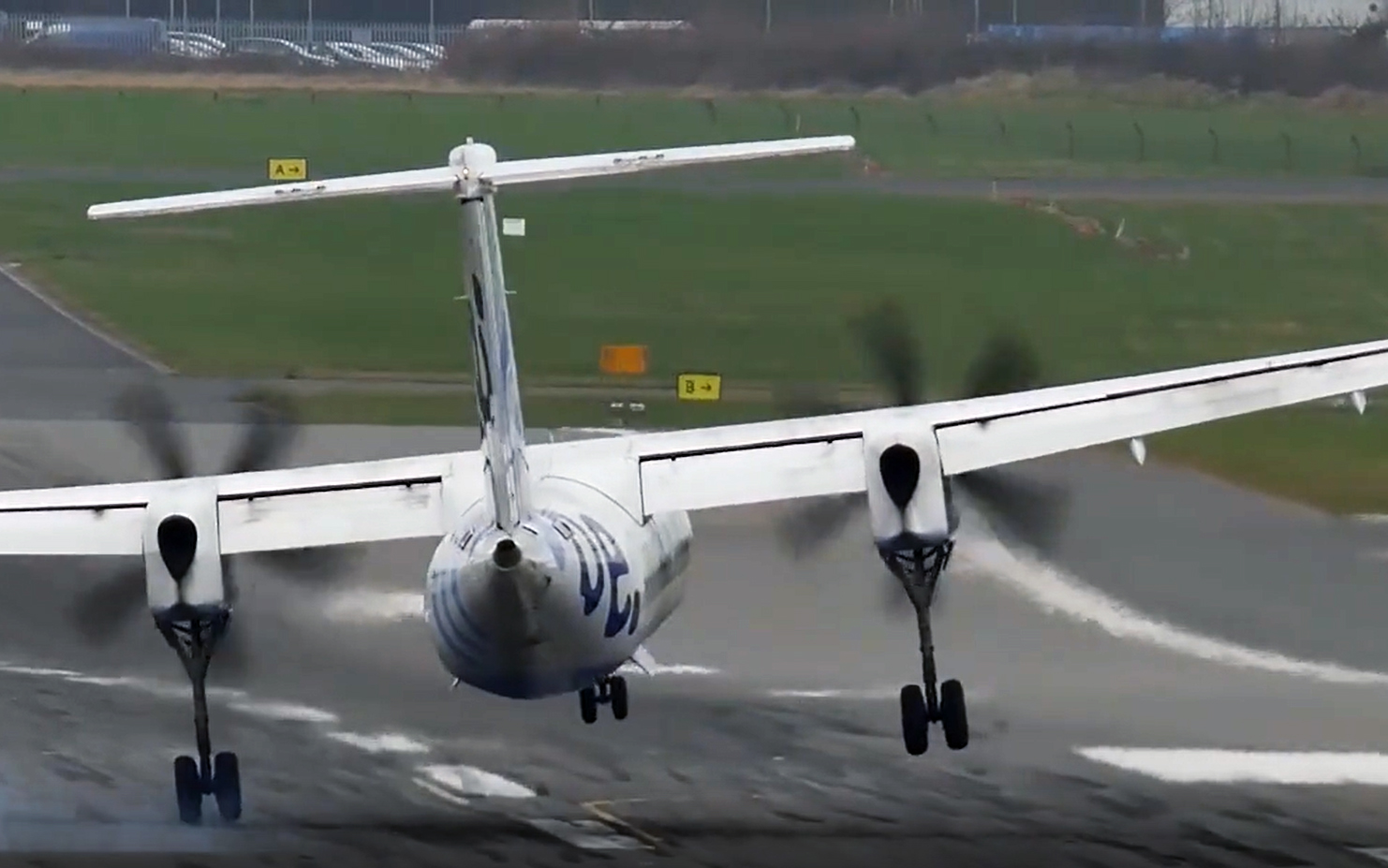 Cross wind landings can be challenge for passengers making many sick