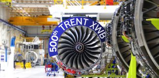 Trent XWB 500th delivery Rolls-Royce