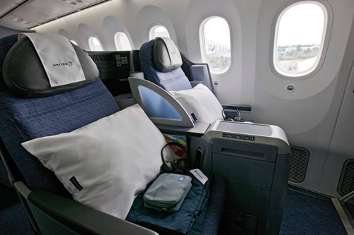 United Business Class on the 787.