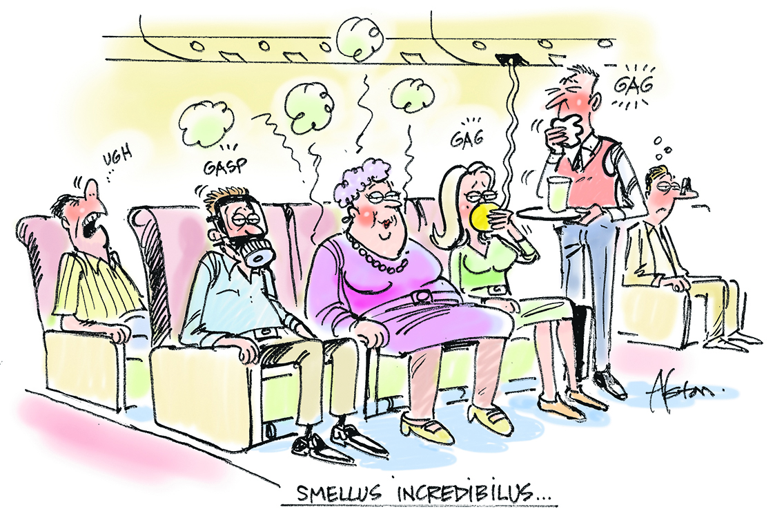 Smelly passengers are the most annoying
