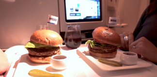 Impossible burgers Air New Zealand