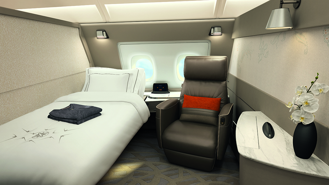 Singapore Airlines new A380 First Class