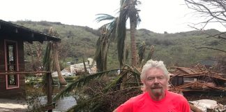 Richard Branson Irma island
