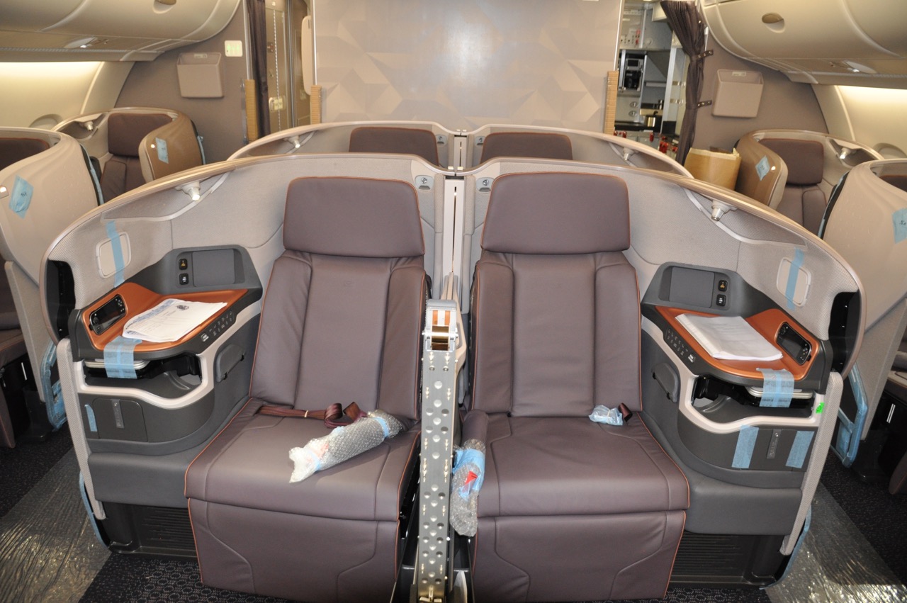 Singapore Airlines new A380 business class